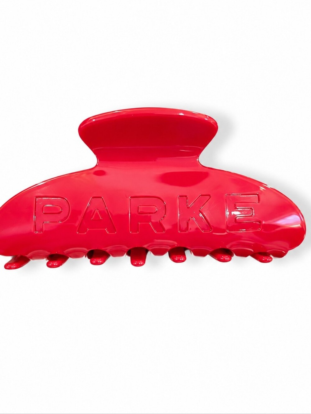PARKE Georgia Red Claw Clip + Pouch- sold out , nwt
